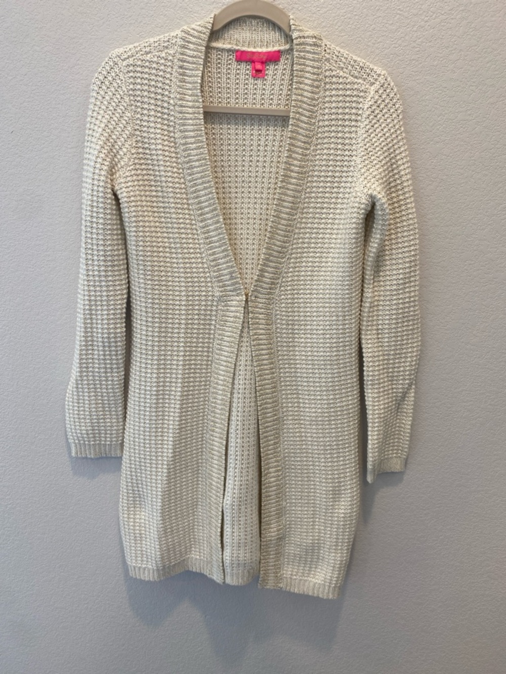 Lilly Pulitzer | Long metallic cardigan